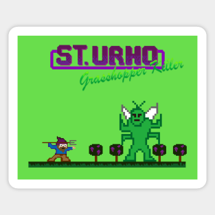 St. Urho: Grasshopper Killer Sticker